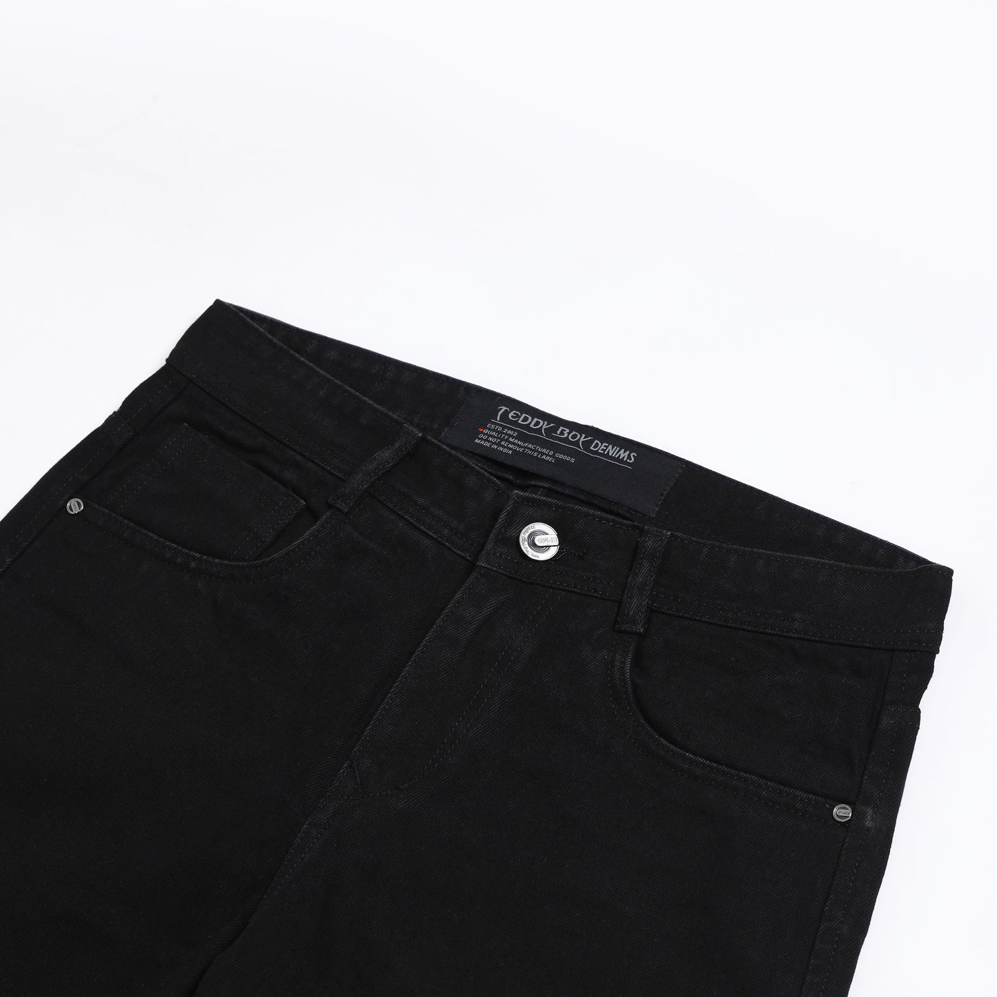 BLACK BAGGY FIT JEAN TEDDY 4774