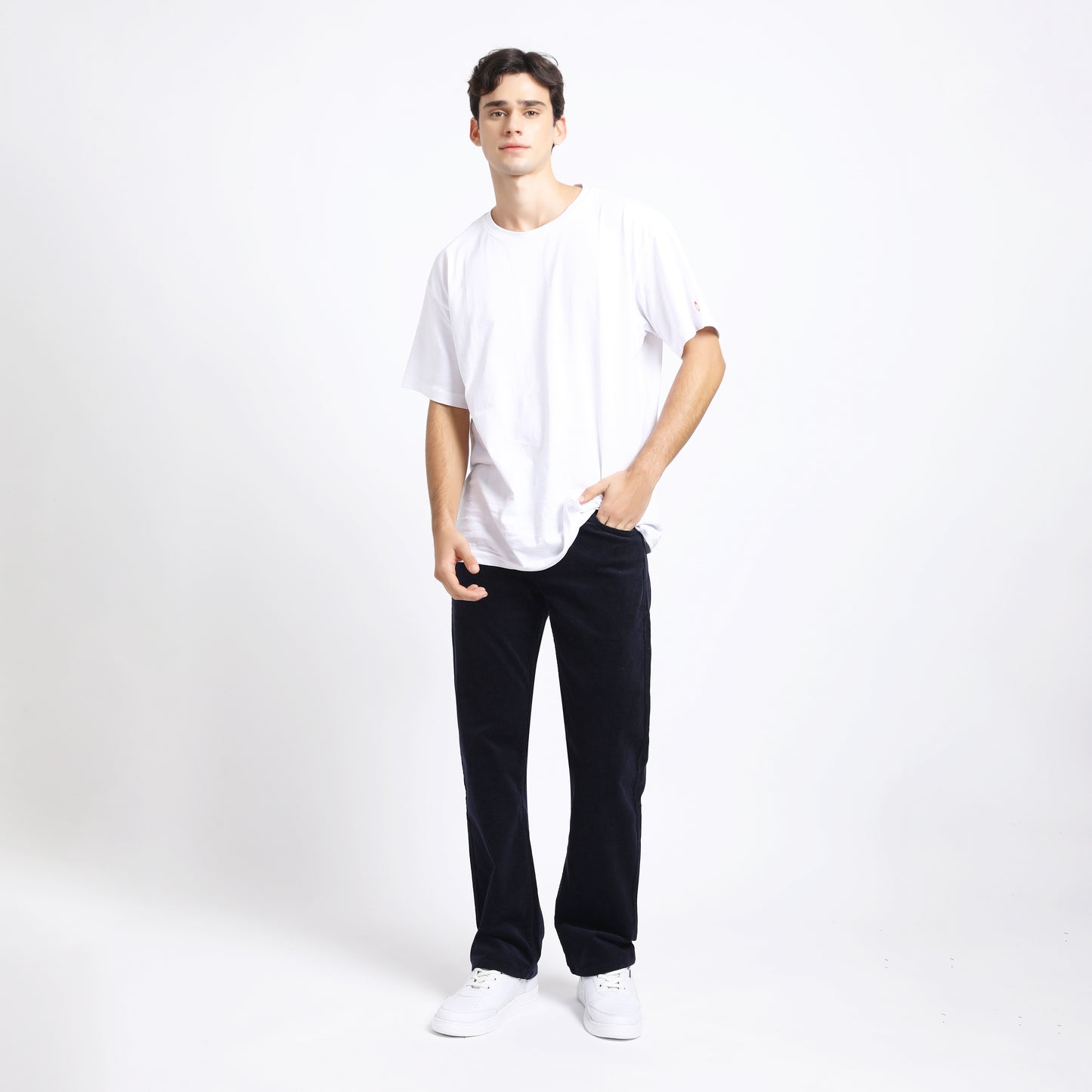 BARITONE NAVY CORDUROY PANTS 4770-1