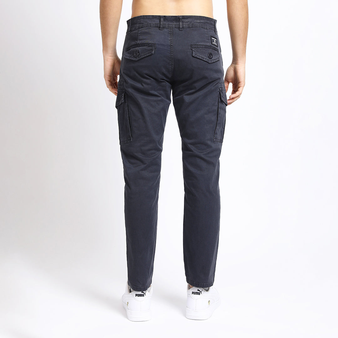 DARK GREY SLIM FIT CARGO JEAN TEDDY 4619