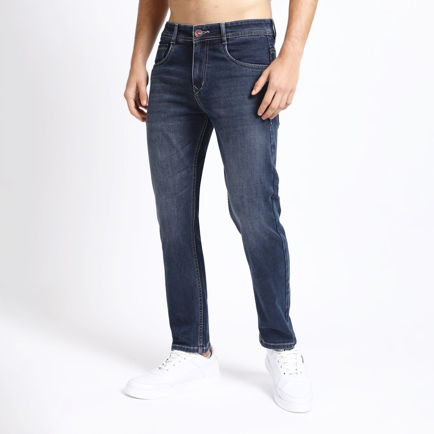 ANKLE LIGHT GREY FIT JEANS TEDDY 4769-1