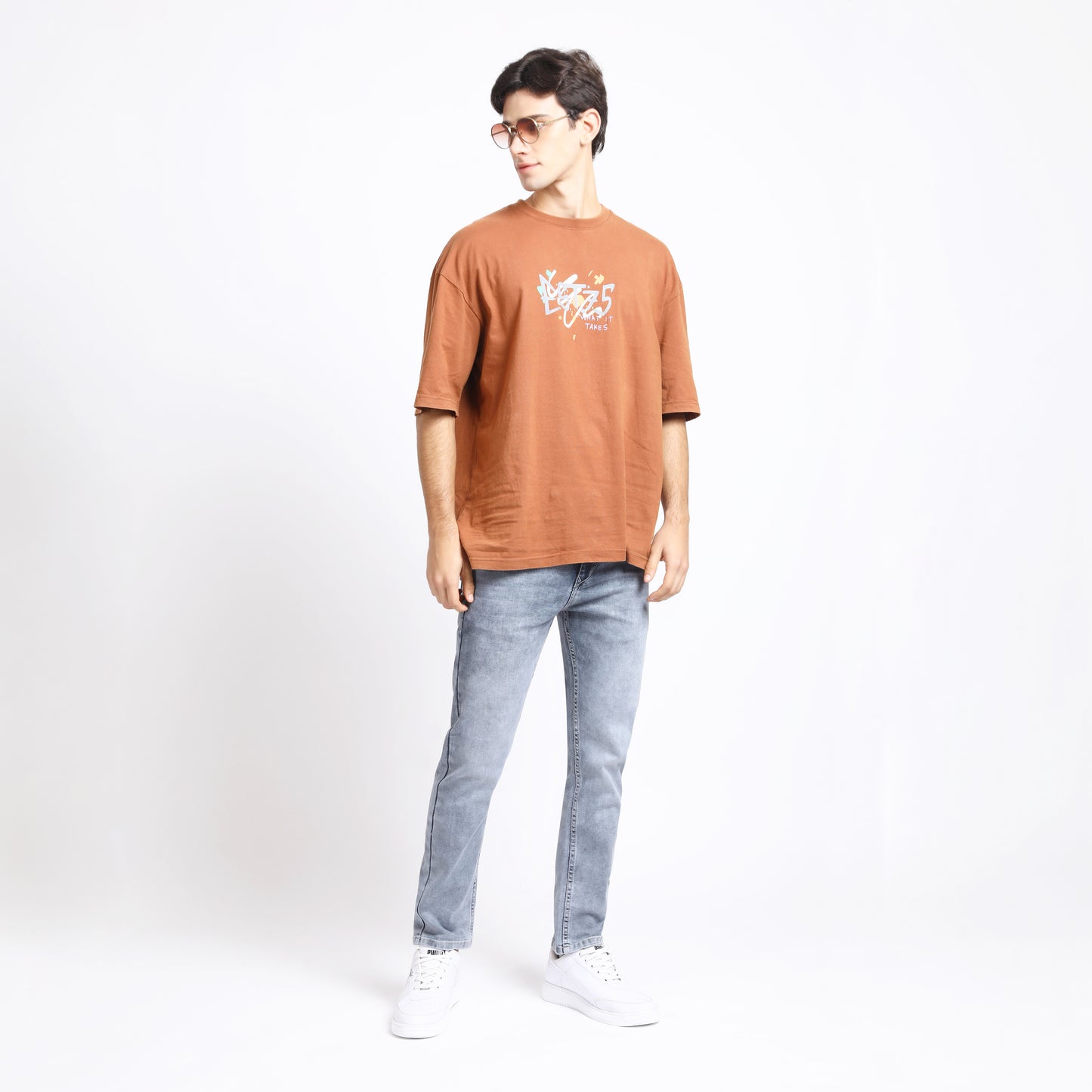 LIGHT GREY ANKLE FIT JEANS TEDDY 4769-2