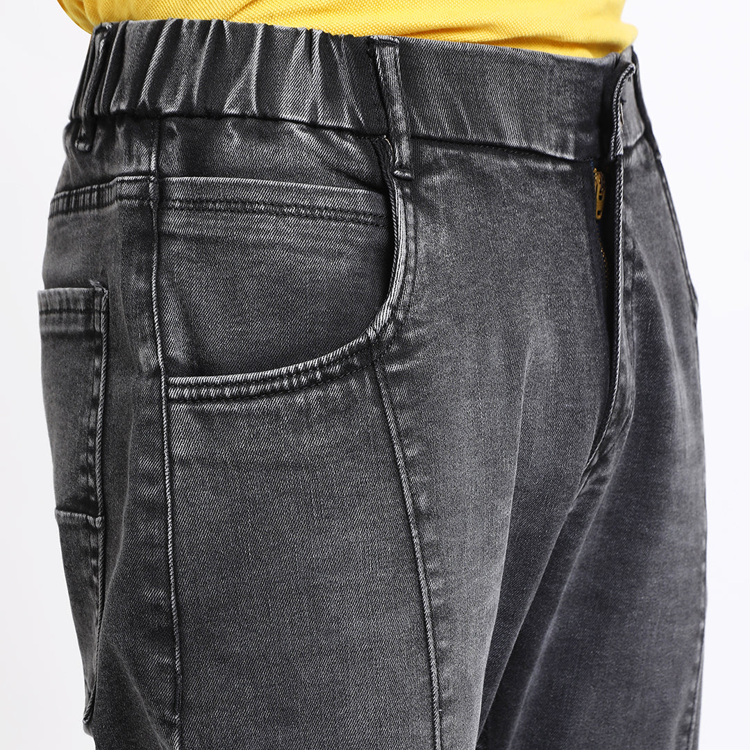 BLACK CARROT FIT JEAN TEDDY 4796-2