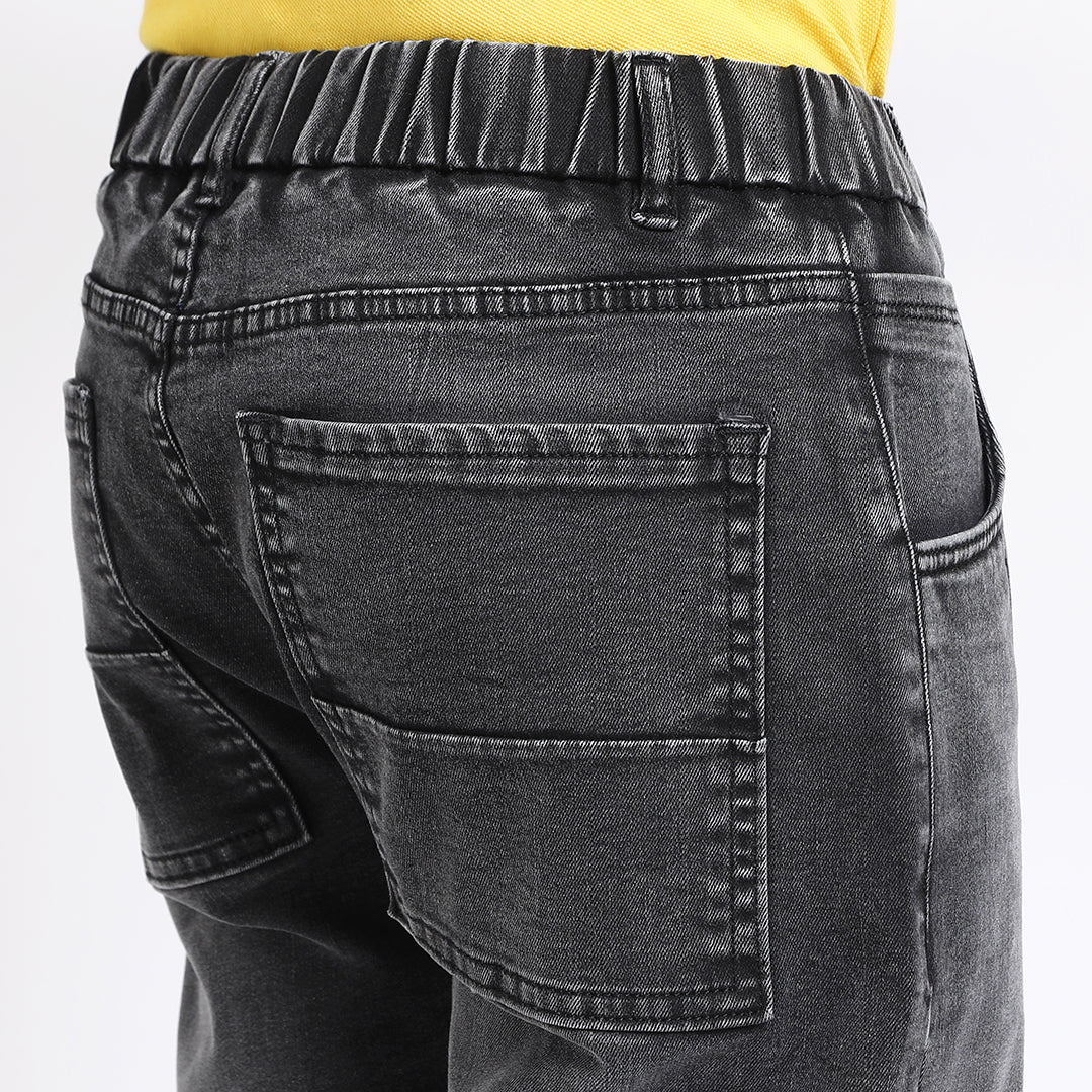 BLACK CARROT FIT JEAN TEDDY 4796-2