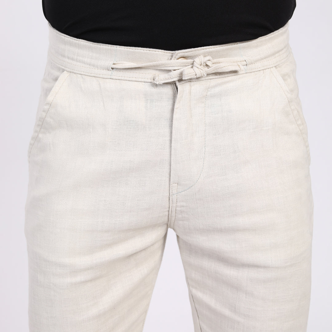 BEIGE LINEN PANTS 4916-2
