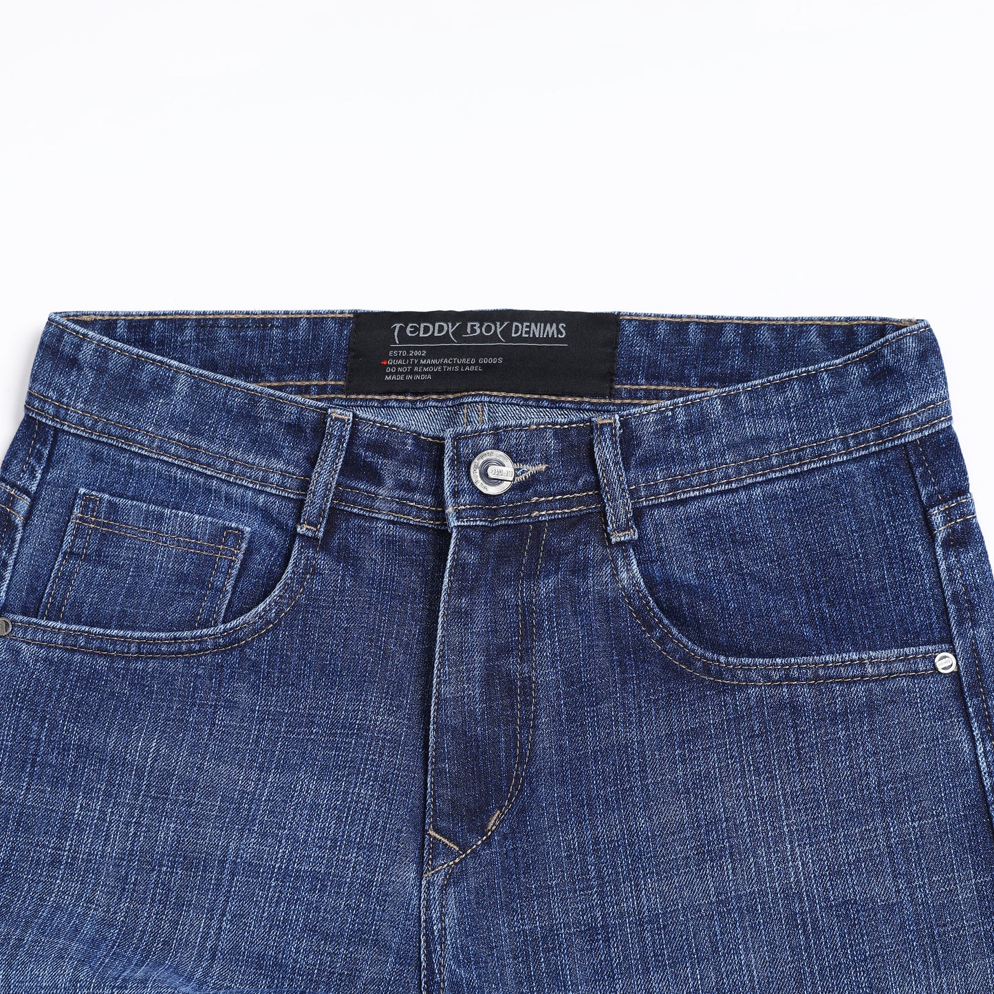 MID BLUE BAGGY FIT JEAN TEDDY 4752-1