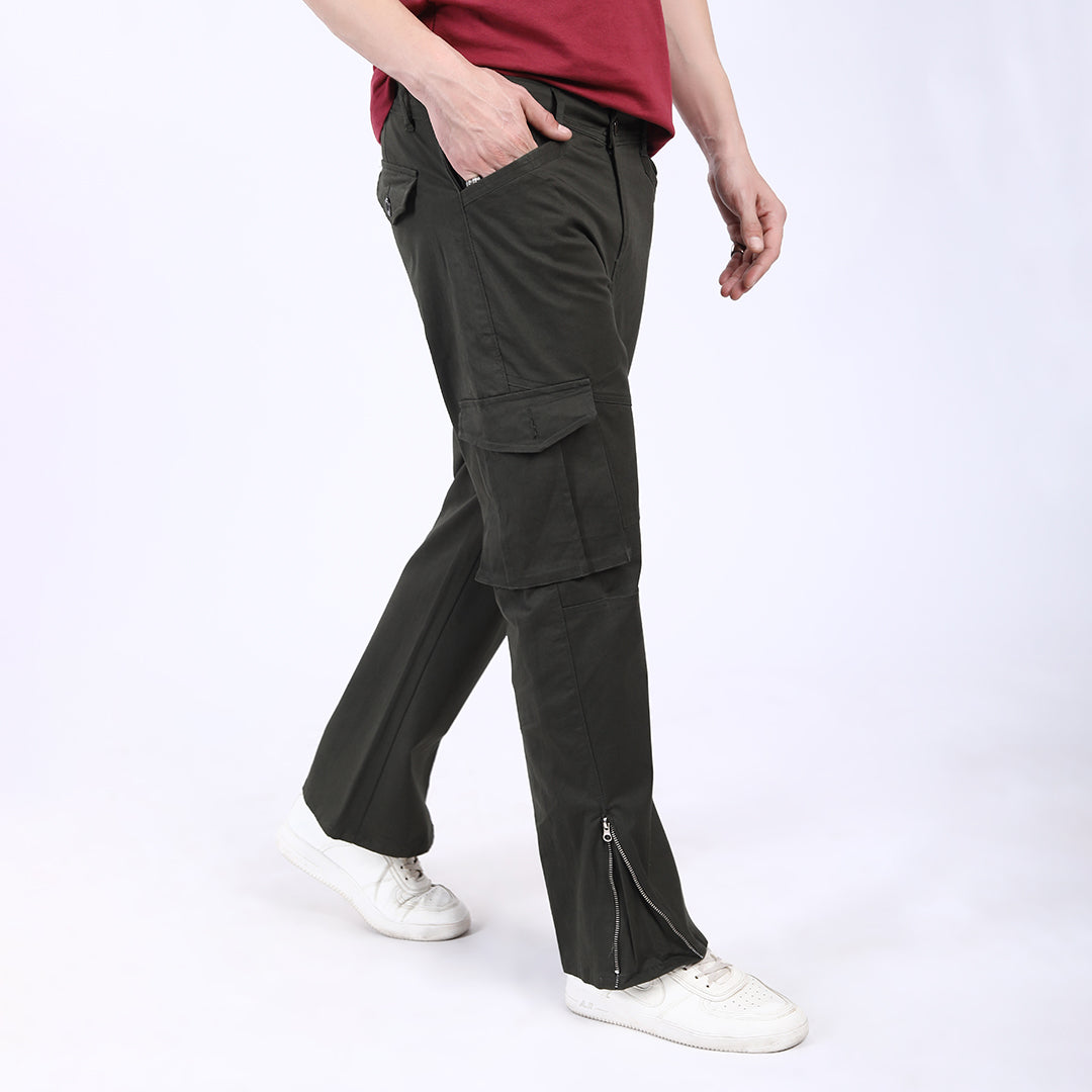 Men's Relaxed Fit Stretch Cotton Cargo Pants – Streetwear Utility Style 4802-7