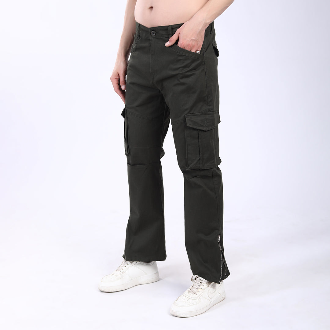 Men's Relaxed Fit Stretch Cotton Cargo Pants – Streetwear Utility Style 4802-7