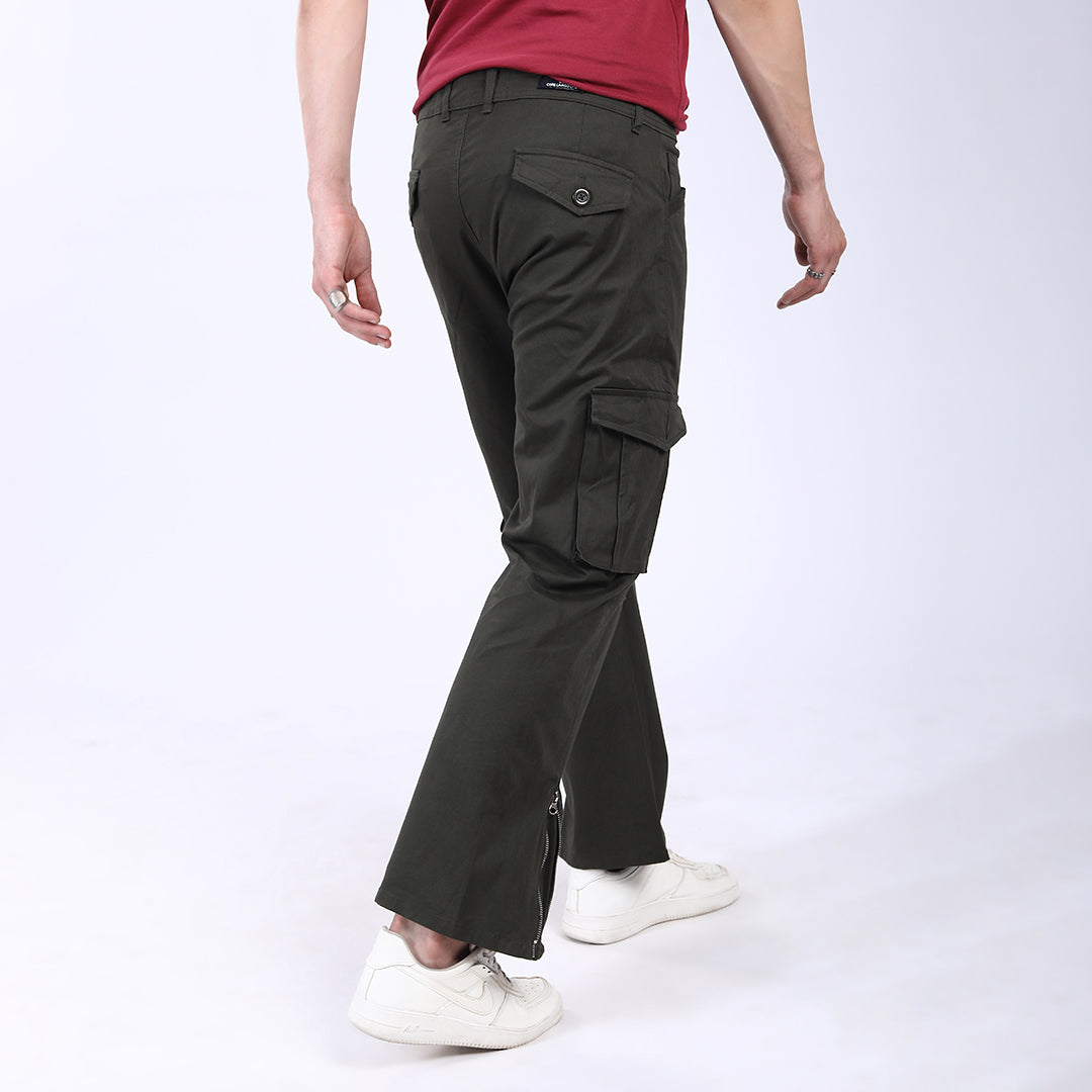 Men's Relaxed Fit Stretch Cotton Cargo Pants – Streetwear Utility Style 4802-7