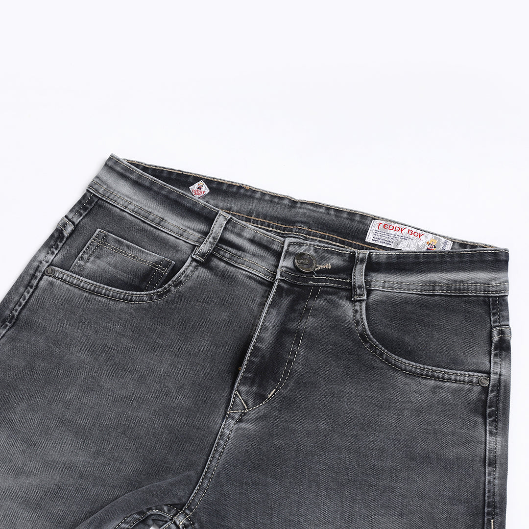 MID GREY ANKLE FIT JEANS TEDDY 4736-2
