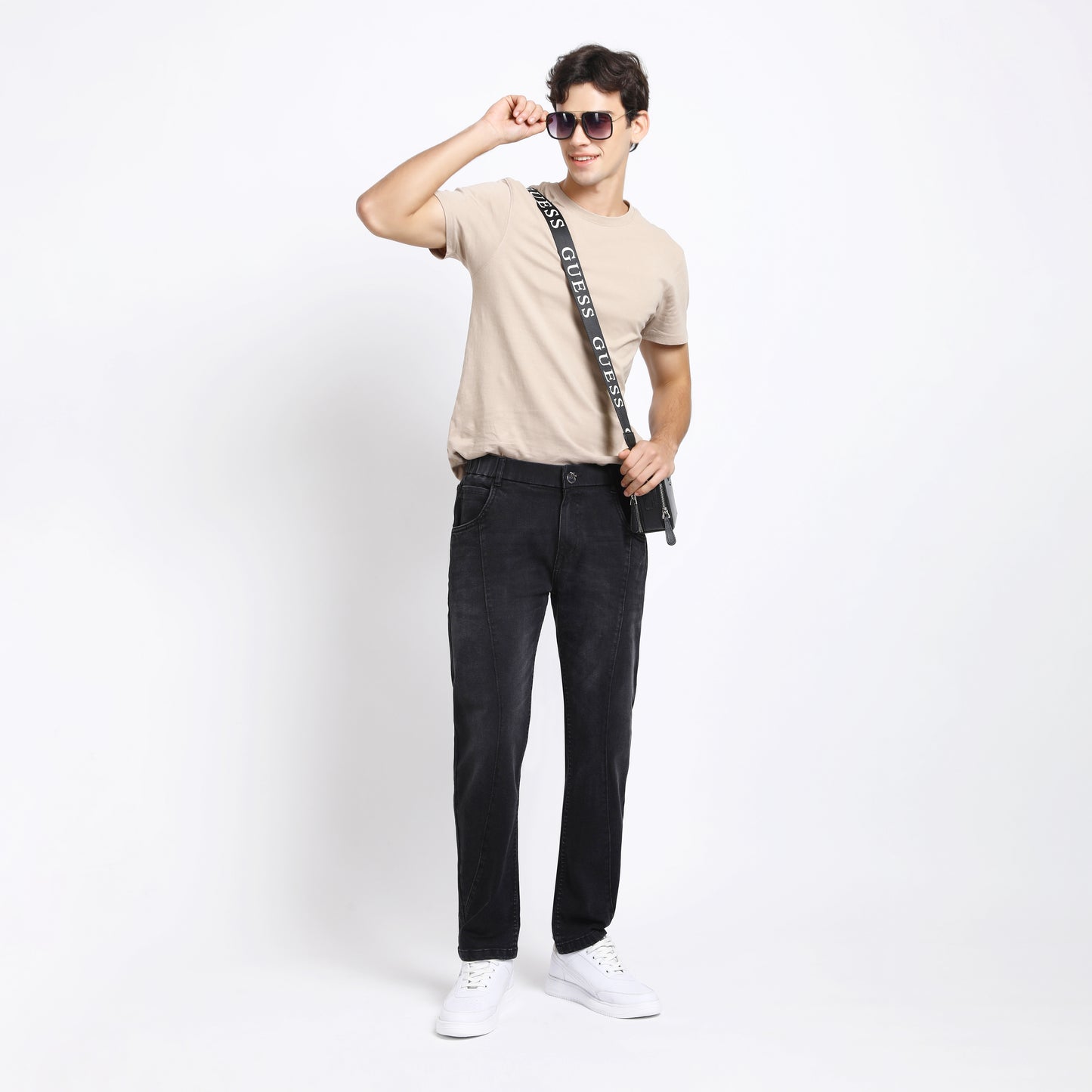 BLACK CARROT FIT JEAN TEDDY 4796-1