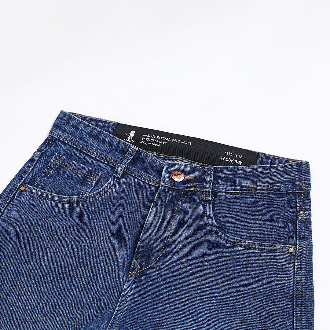 BLUE BAGGY CARGO FIT JEANS 4638-1