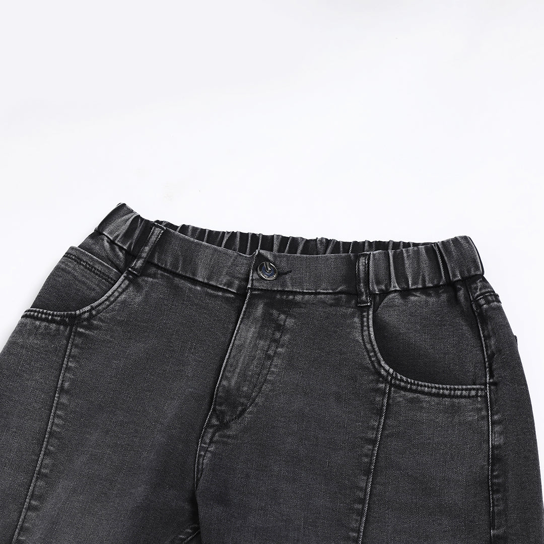 BLACK CARROT FIT JEAN TEDDY 4796-2