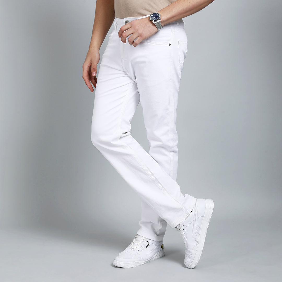 WHITE BAGGI STFIT JEAN TEDDY 4778