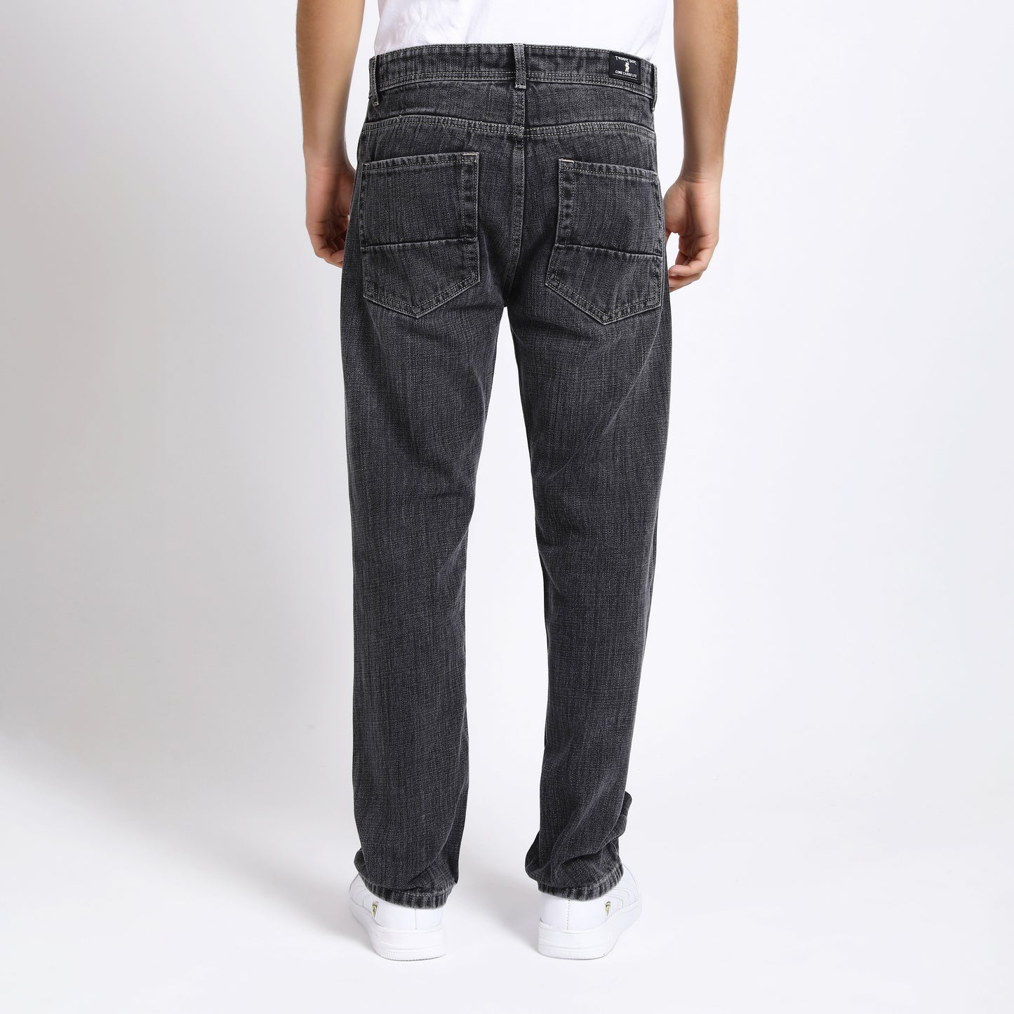 DARK GREY BAGGY FIT JEAN TEDDY 4753-1