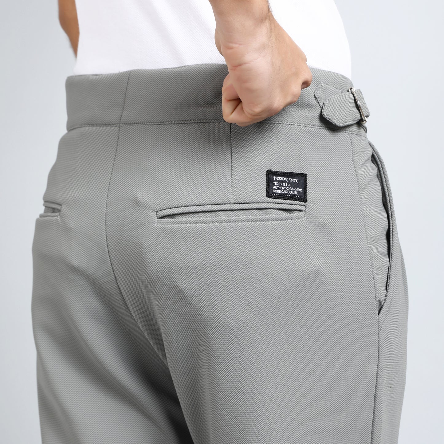 ULTIMATE GRAY SLIM FIT GURKHA TROUSERS 4797-3