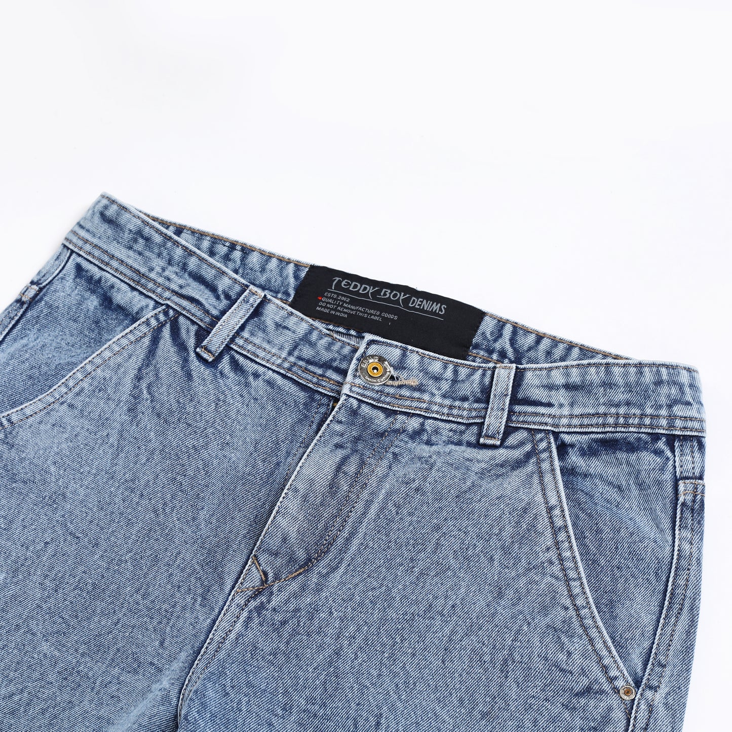 DARK BLUE BAGGY CARGO FIT JEANS 4789-2
