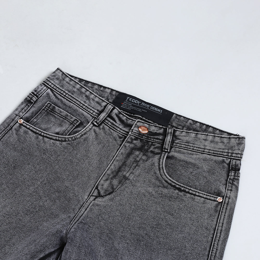 LIGHT GREY BAGGY CARGO FIT JEANS 4726-2