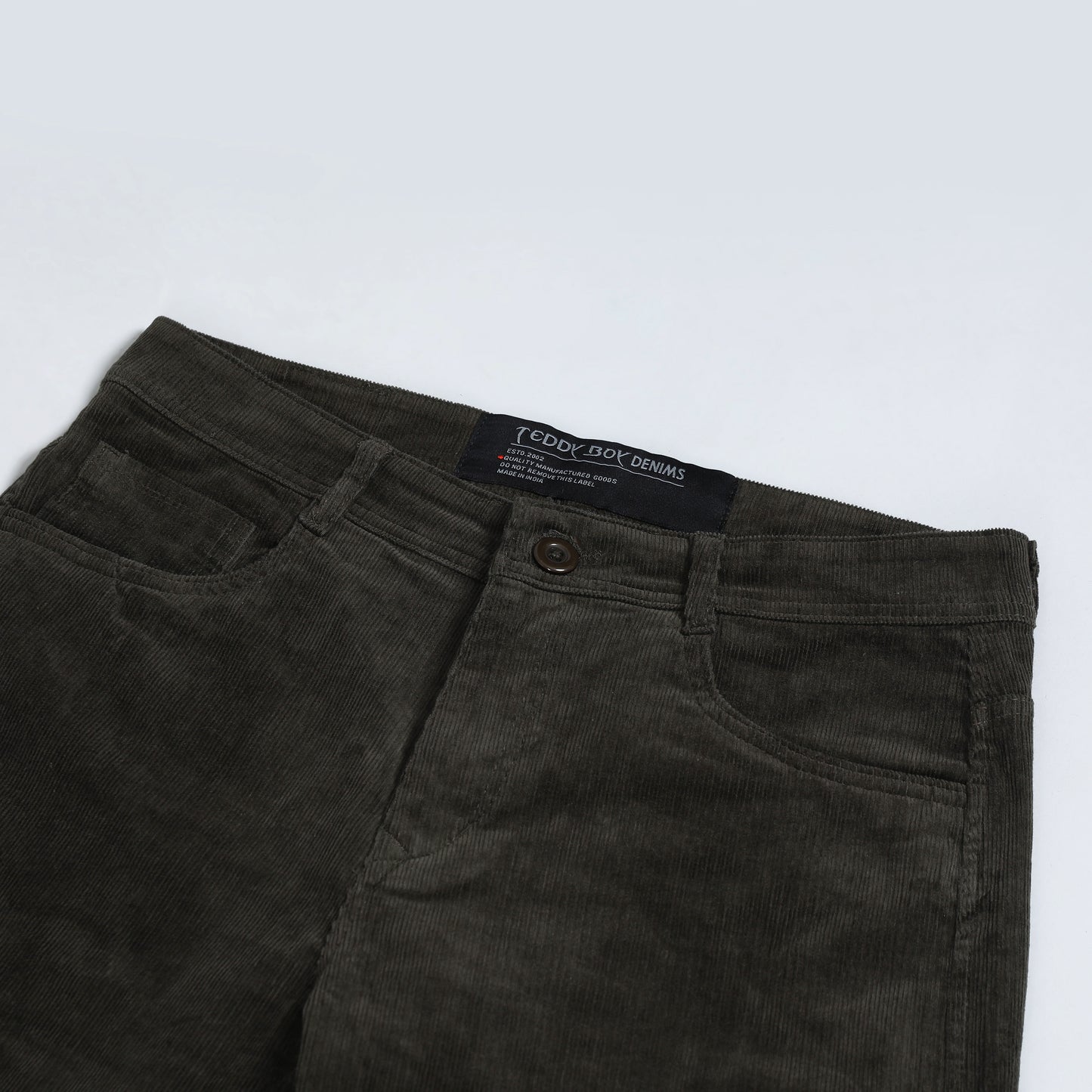MILLITARY OLIVE CORDUROY PANTS 4770-6