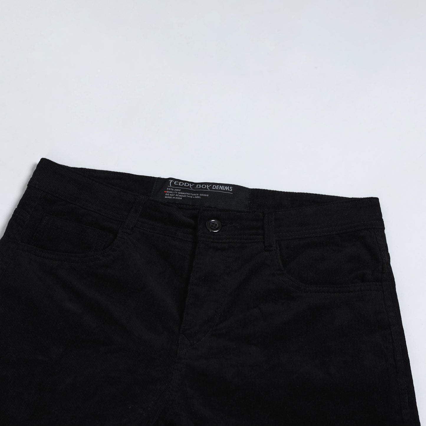 OYSTER BLACK CORDUROY PANTS 4770-4