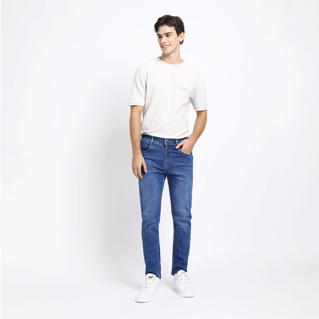 ANKLE DARK BLUE FIT JEANS 4745-1