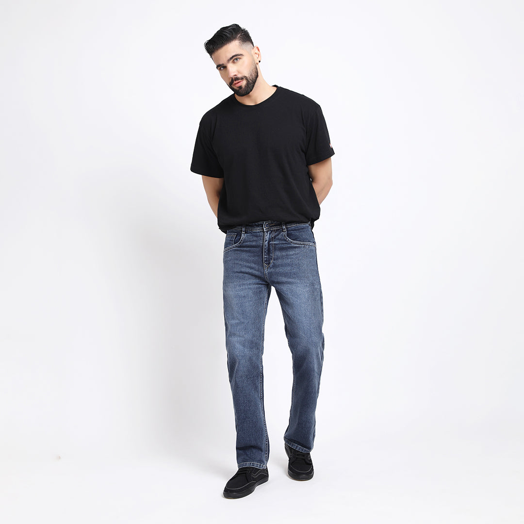 GREY BAGGY FIT JEANS 4703-2