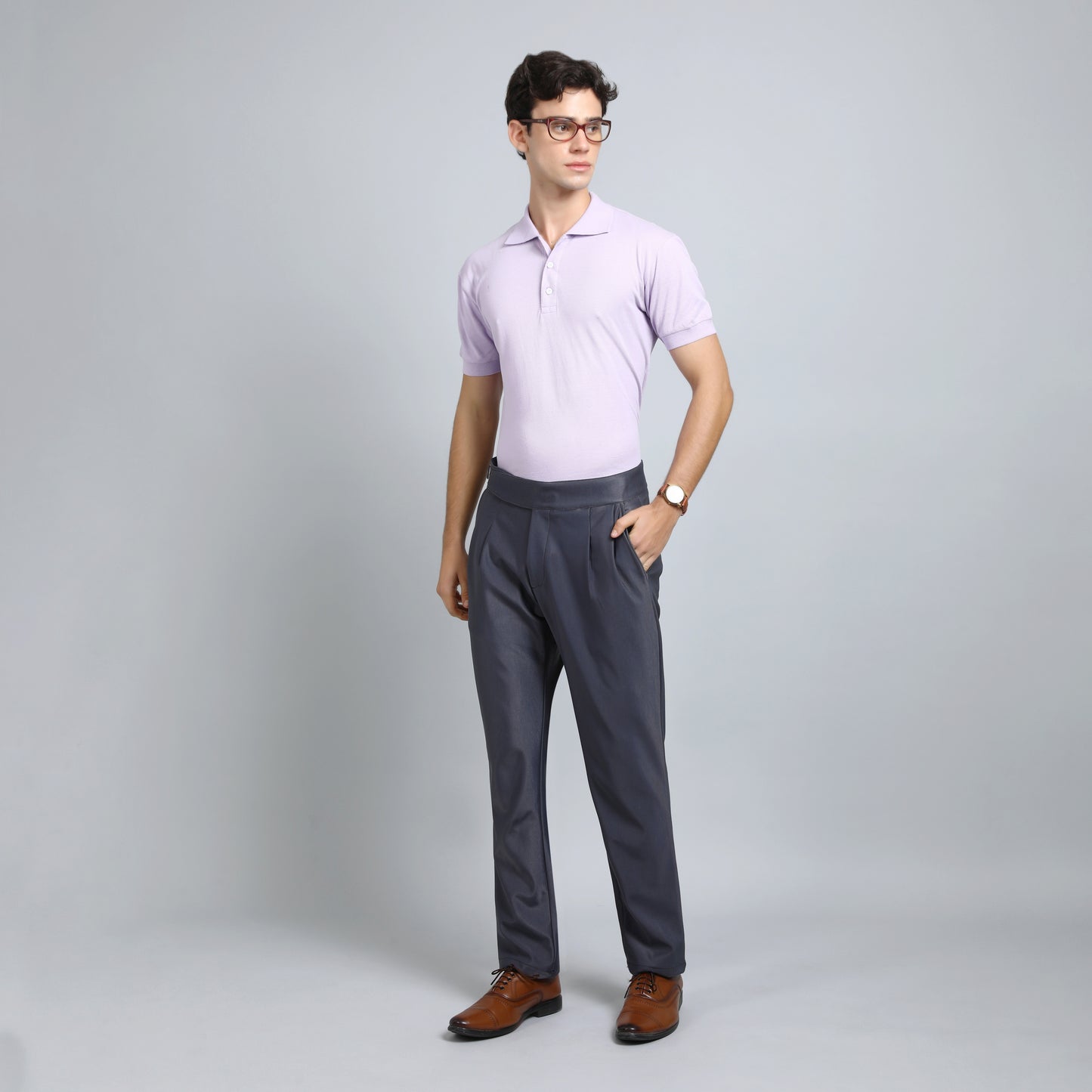 ULIMATE GREY SLIM FIT GURKHA TROUSERS 4798-2