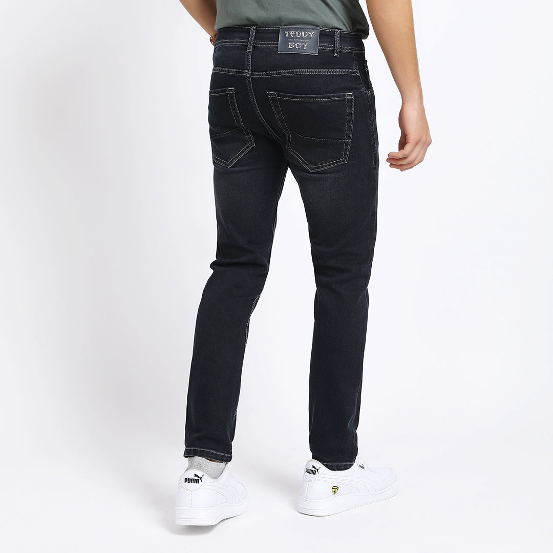 DARK BLACK AKNEL FIT JEANS 4736-1