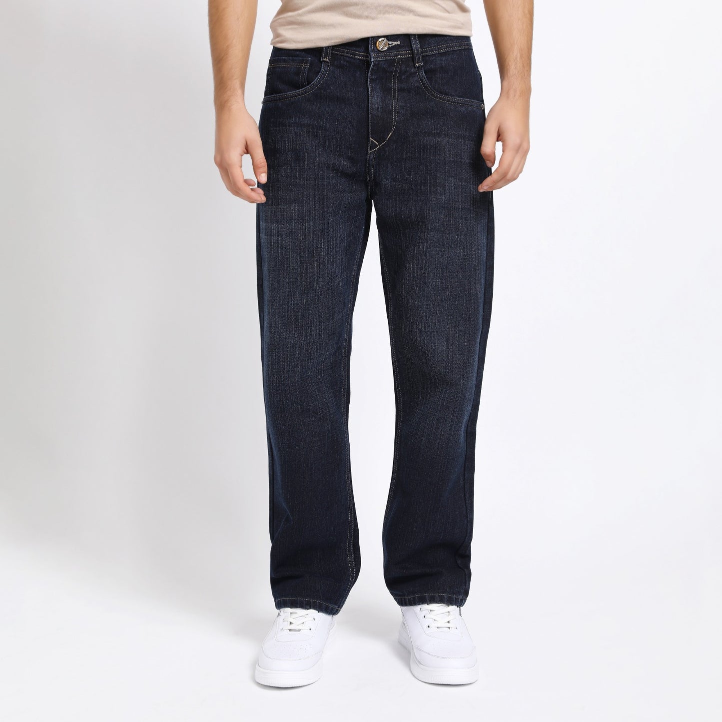 GREY BAGGY FIT JEAN TEDDY 4756-1
