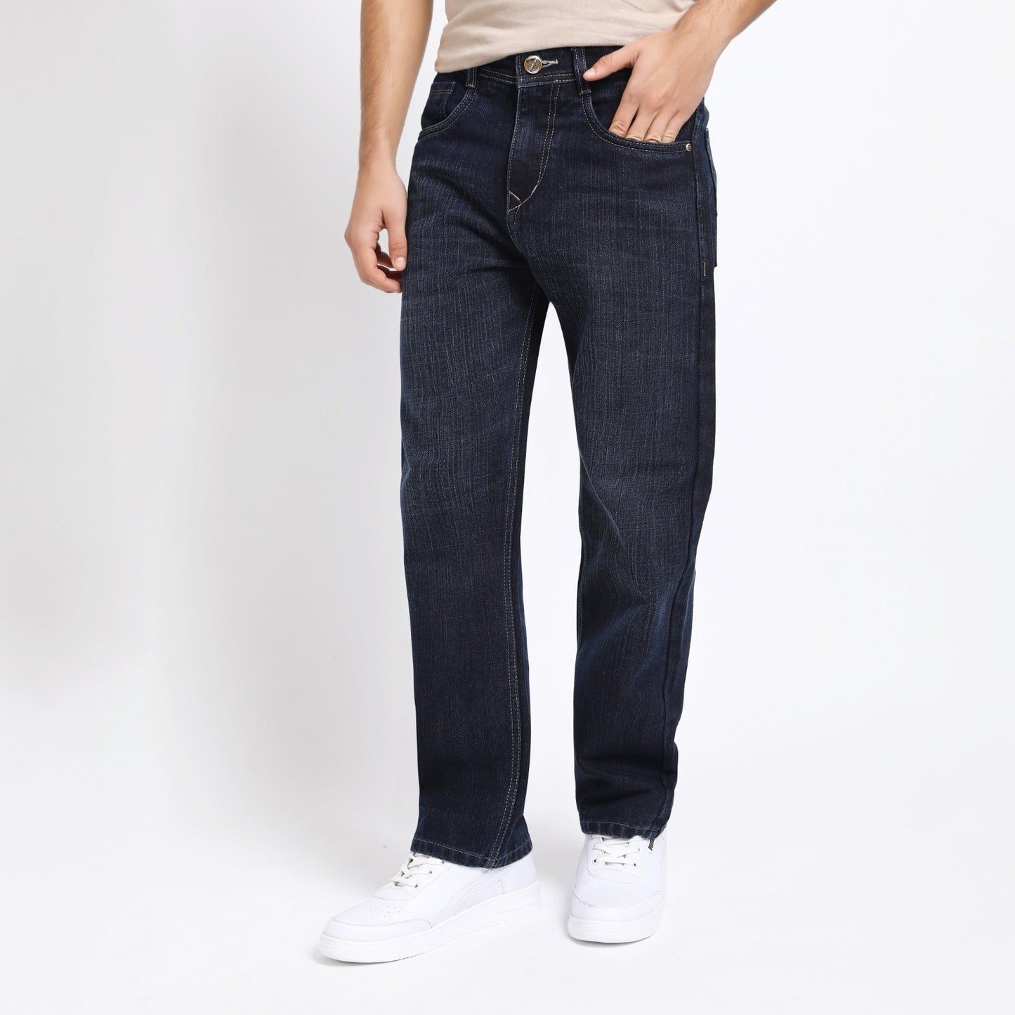 GREY BAGGY FIT JEAN TEDDY 4756-1