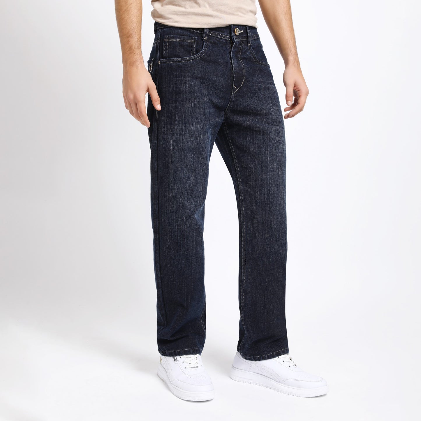 GREY BAGGY FIT JEAN TEDDY 4756-1
