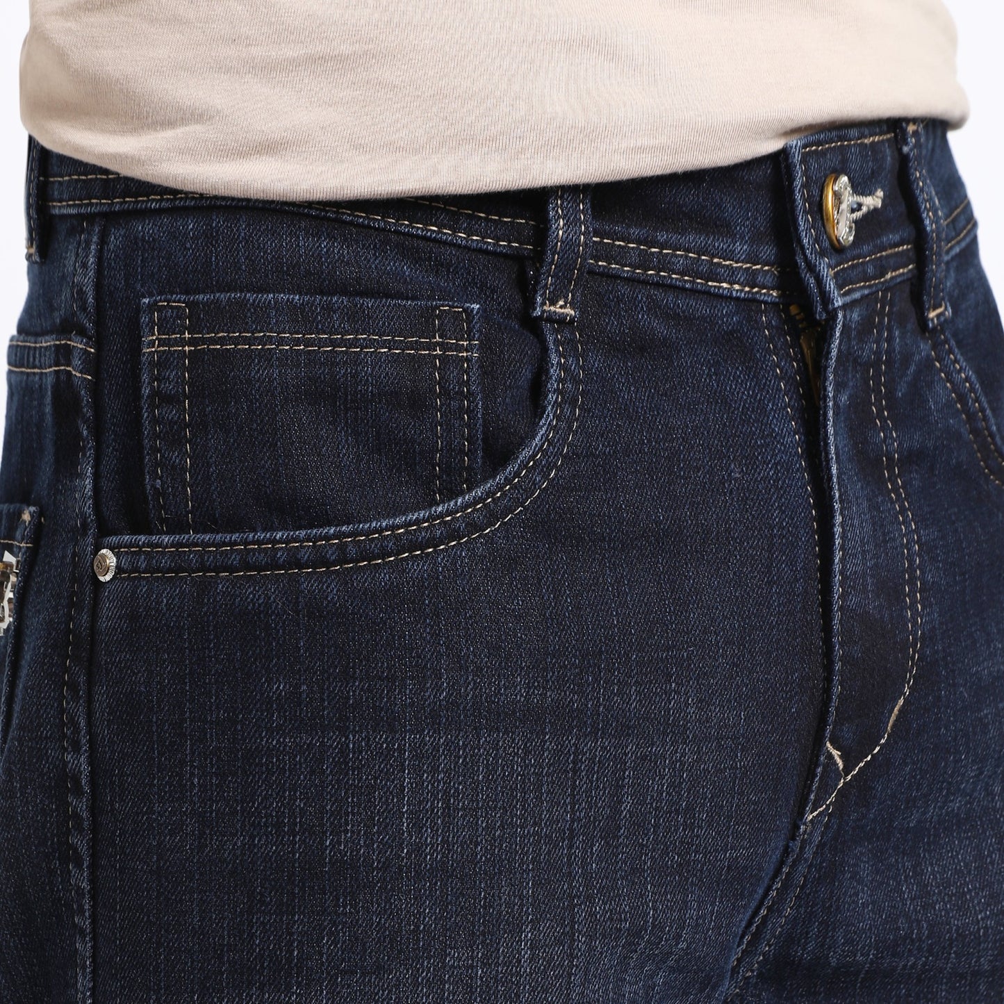 GREY BAGGY FIT JEAN TEDDY 4756-1