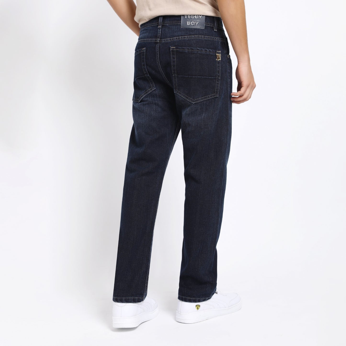 GREY BAGGY FIT JEAN TEDDY 4756-1