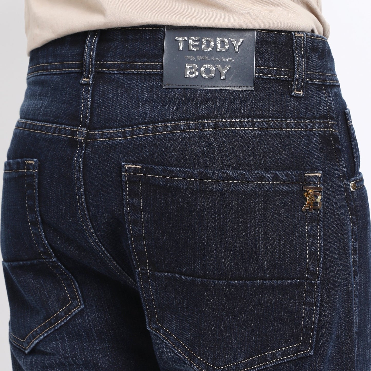 GREY BAGGY FIT JEAN TEDDY 4756-1