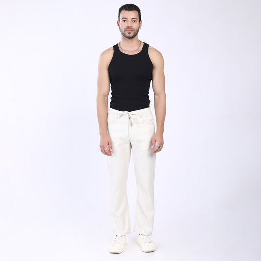 OFF WHITE LINEN PANTS 4913-10