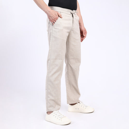 BEIGE LINEN PANTS 4916-8