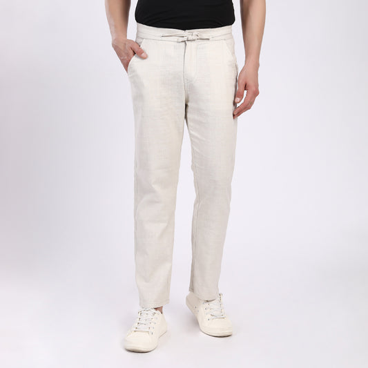 BEIGE LINEN PANTS 4916-2