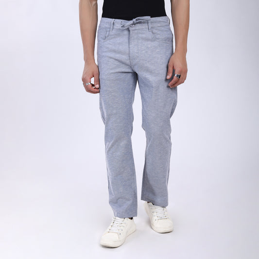 LIGHT BLUE LINEN PANTS 4913-6