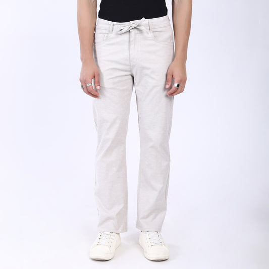 LIGHT GREY LINEN PANTS 4913-7