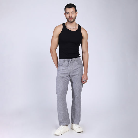 GREY LINEN PANTS 4913-3